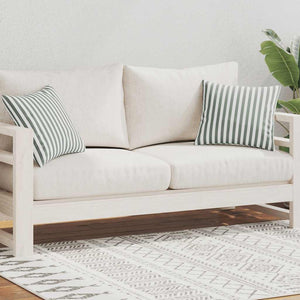 vidaXL Garden Cushions 2 pcs. Striped Pattern 45 x 45 cm Grey