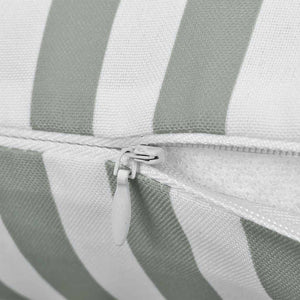 vidaXL Outdoor Cushions 2 pcs. Striped 60 x 40 cm Grey