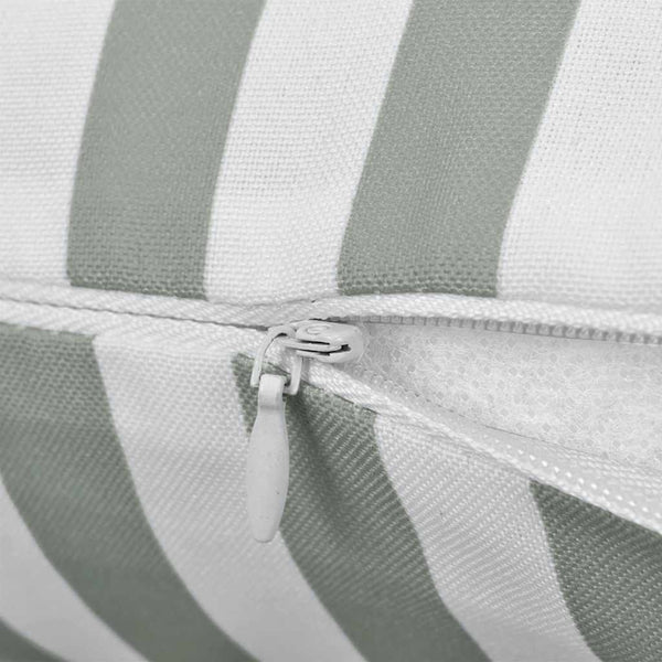 vidaXL Outdoor Cushions 2 pcs. Striped 60 x 40 cm Grey
