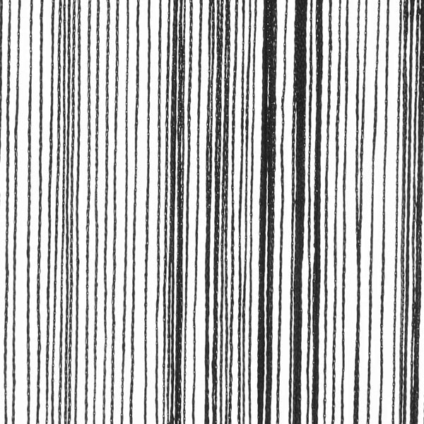 vidaXL String Curtains 2 pcs 140 x 250 cm Black