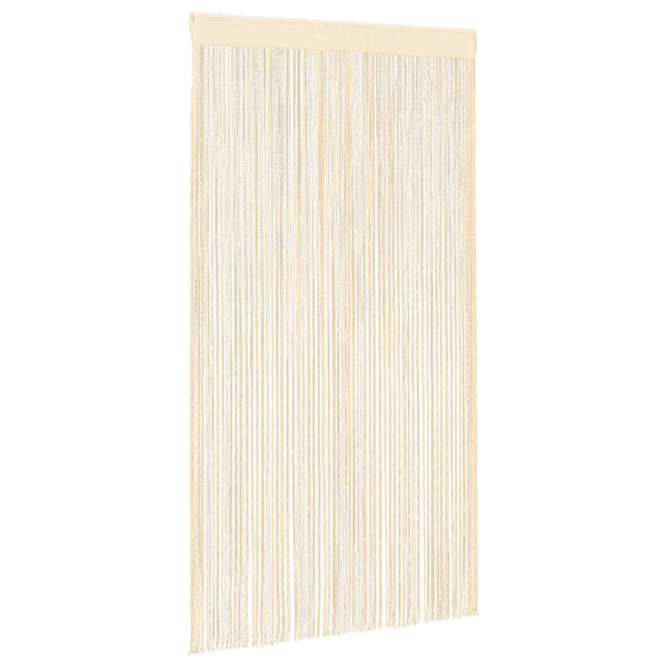 vidaXL String Curtains 2 pcs. 100 x 250 cm Cream