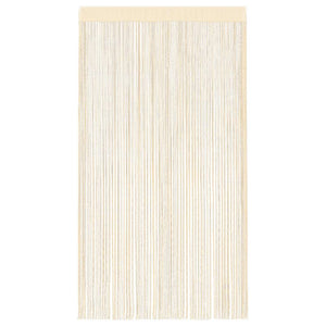 vidaXL String Curtains 2 pcs. 140 x 250 cm Cream