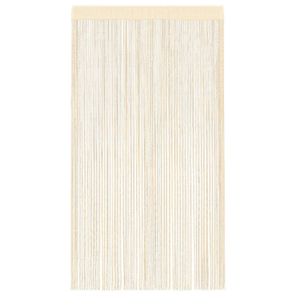 vidaXL String Curtains 2 pcs. 140 x 250 cm Cream