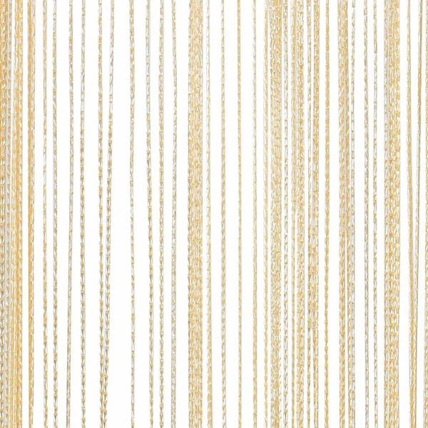 vidaXL String Curtains 2 pcs. 140 x 250 cm Cream
