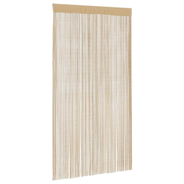 vidaXL String Curtains 2 pcs. 100 x 250 cm Beige