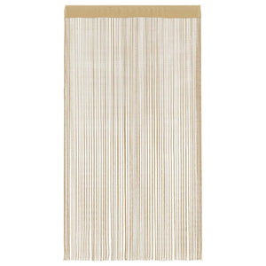 vidaXL String Curtains 2 pcs. 140 x 250 cm Beige