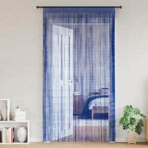 vidaXL String Curtains 2 pcs. 100 x 250 cm Blue