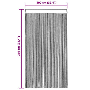 vidaXL String Curtains 2 pcs. 100 x 250 cm Blue