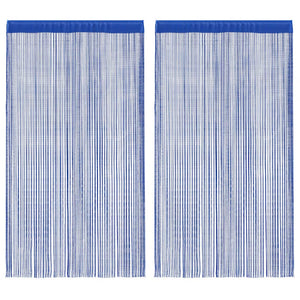 vidaXL String Curtains 2 pcs. 140 x 250 cm Blue