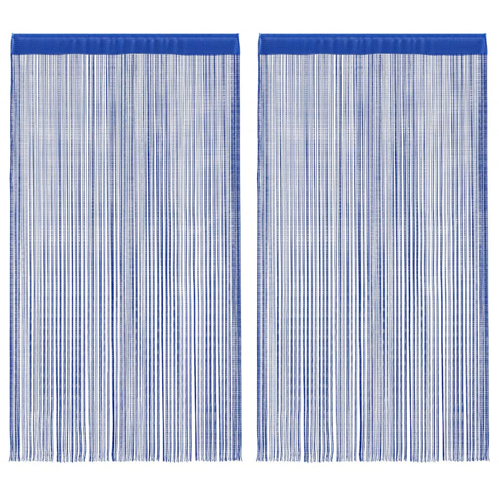 vidaXL String Curtains 2 pcs. 140 x 250 cm Blue