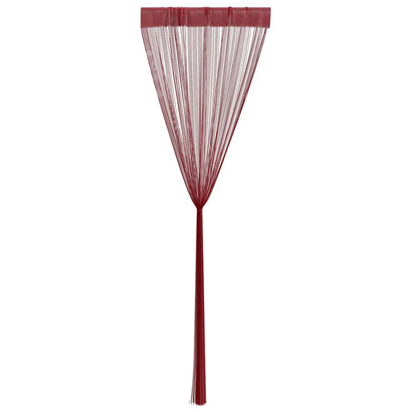 vidaXL String Curtains 2 pcs. 100 x 250 cm Burgundy