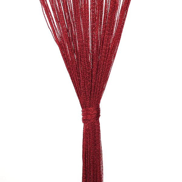 vidaXL String Curtains 2 pcs. 100 x 250 cm Burgundy