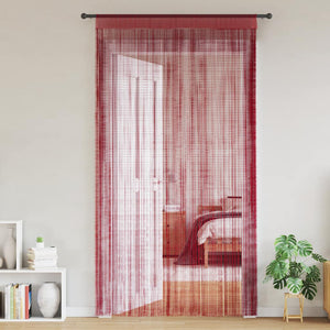 vidaXL String Curtains 2 pcs. 140 x 250 cm Burgundy