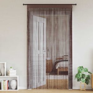 vidaXL String Curtains 2 pcs. 100 x 250 cm Brown
