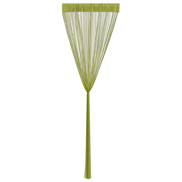 vidaXL String Curtains 2 pcs. 100 x 250 cm Green