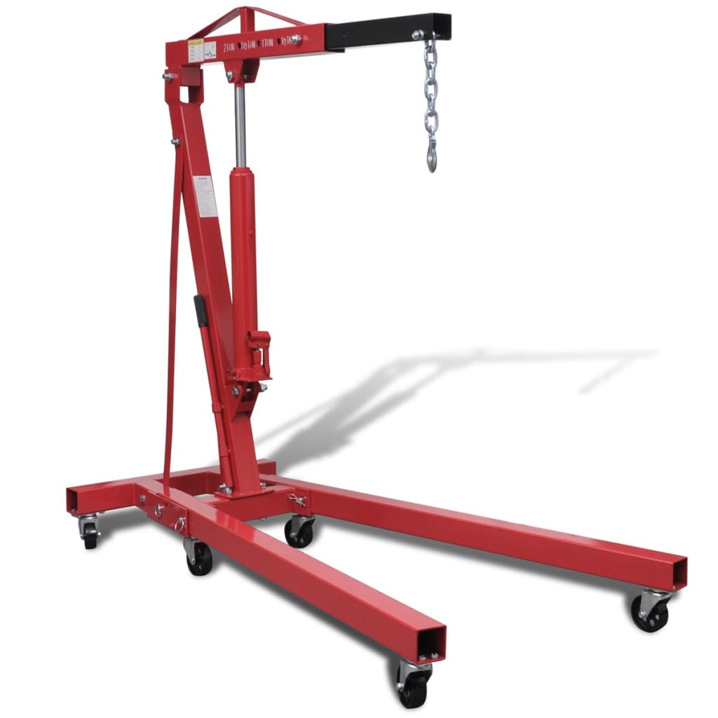 vidaXL Workshop Crane 2 Ton Folding 88.2 kg