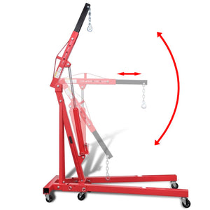 vidaXL Workshop Crane 2 Ton Folding 88.2 kg