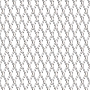 vidaXL Expanded Metal Mesh Stainless Steel 50×50 cm 45×20×4 mm