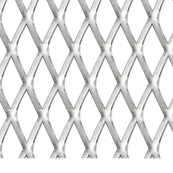 vidaXL Expanded Metal Mesh Stainless Steel 50×50 cm 45×20×4 mm