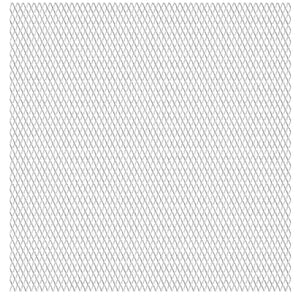 vidaXL Mesh Mat Expanded Metal Stainless Steel 100x85 cm 45x20x4 mm