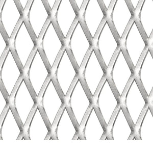 vidaXL Mesh Mat Expanded Metal Stainless Steel 100x85 cm 45x20x4 mm