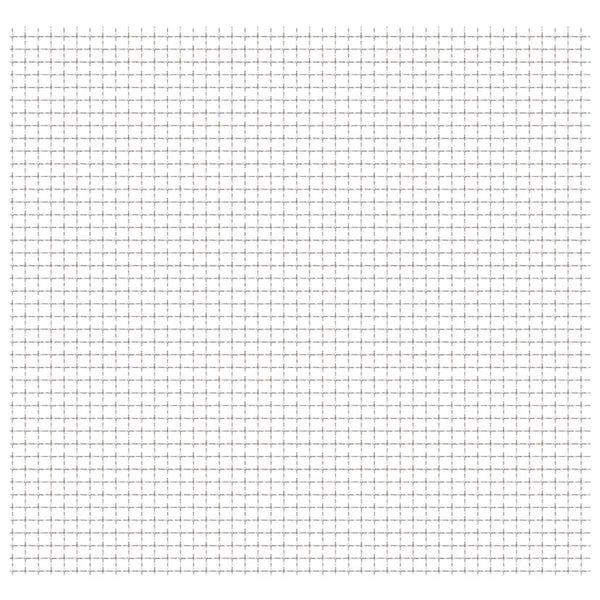 vidaXL Crimped Mesh Stainless Steel 100x85 cm 31x31x3 mm