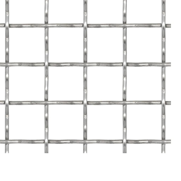 vidaXL Crimped Mesh Stainless Steel 100x85 cm 31x31x3 mm