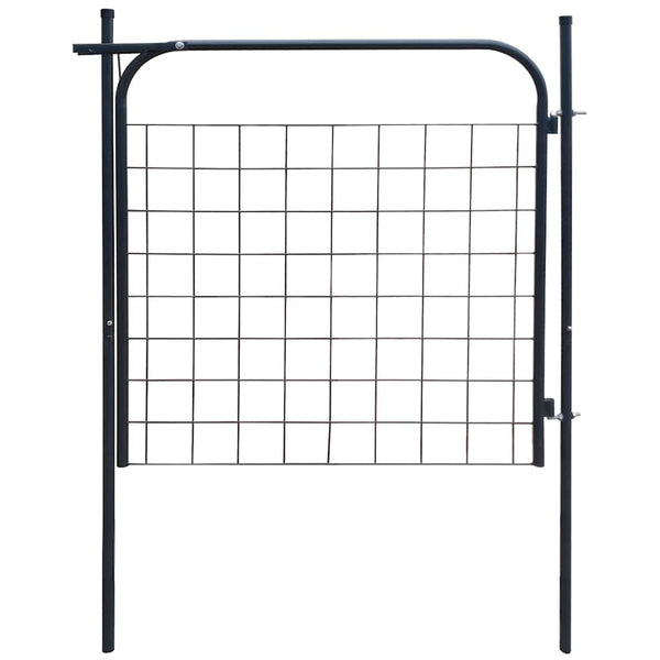 vidaXL Garden Gate 100x100 cm Anthracite