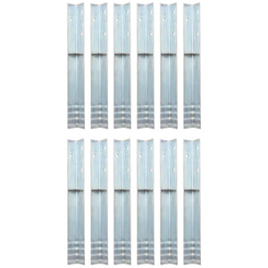 vidaXL Ground Anchors L-Shaped for Play Tower 12 pcs. Steel 5 x 5 x 50 cm