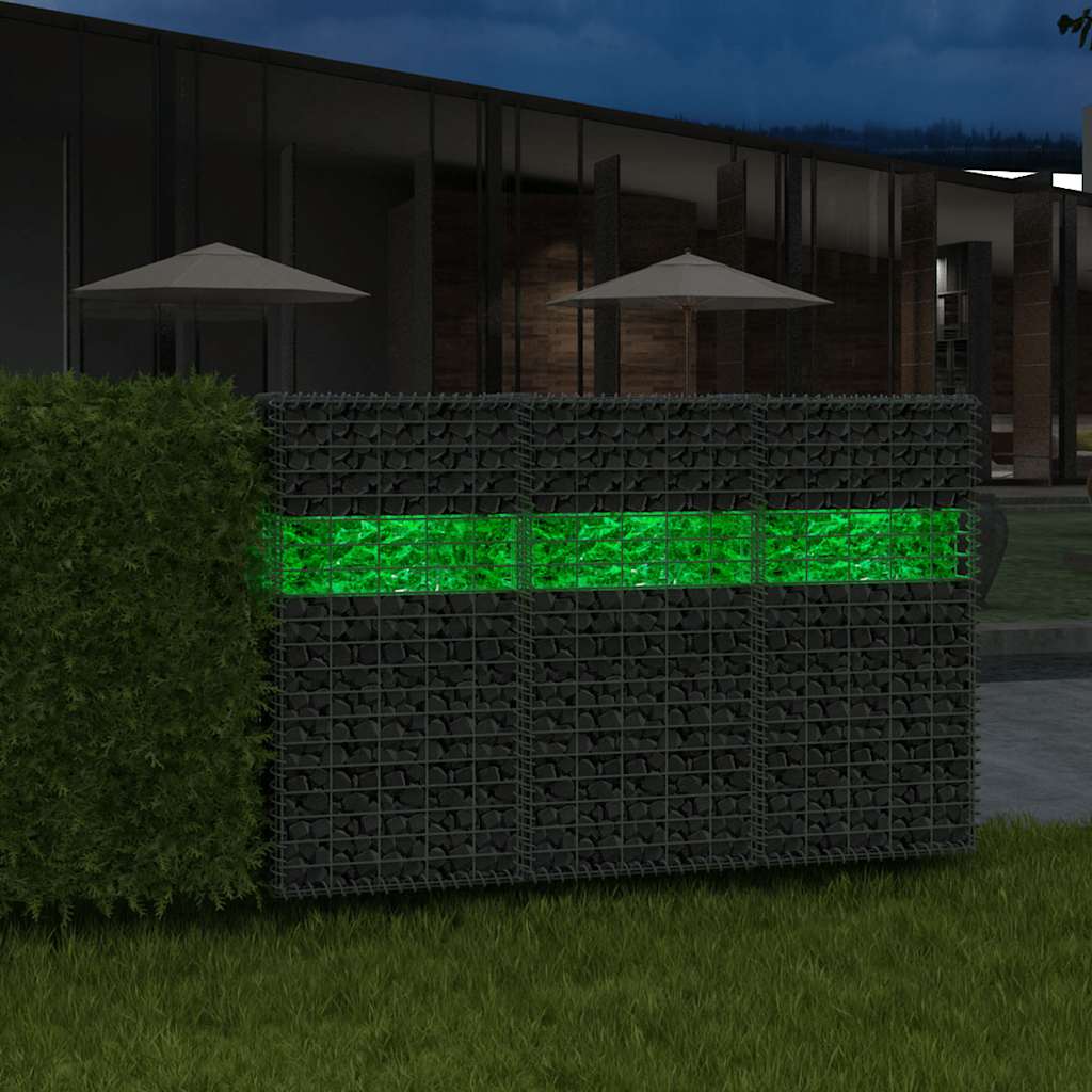 vidaXL Glass Gabion Stones Green 60-120 mm 25 kg