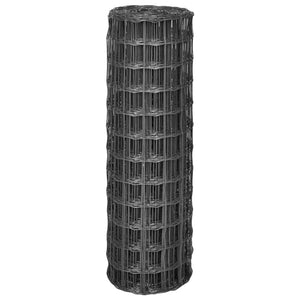 vidaXL Euro Fence Steel 25 x 1.2 m Grey