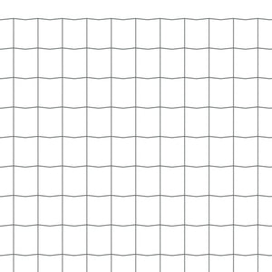 vidaXL Euro Fence Steel 25 x 1.2 m Grey