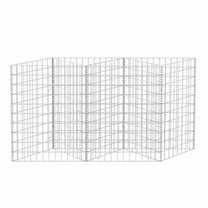 vidaXL Gabion Planter Raised Vegetable Garden Steel 120×30×100 cm