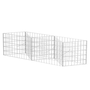 vidaXL Gabion Planter Raised Garden Bed Steel 120×30×50 cm
