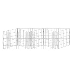 vidaXL Gabion Planter Raised Garden Bed Steel 120×30×50 cm