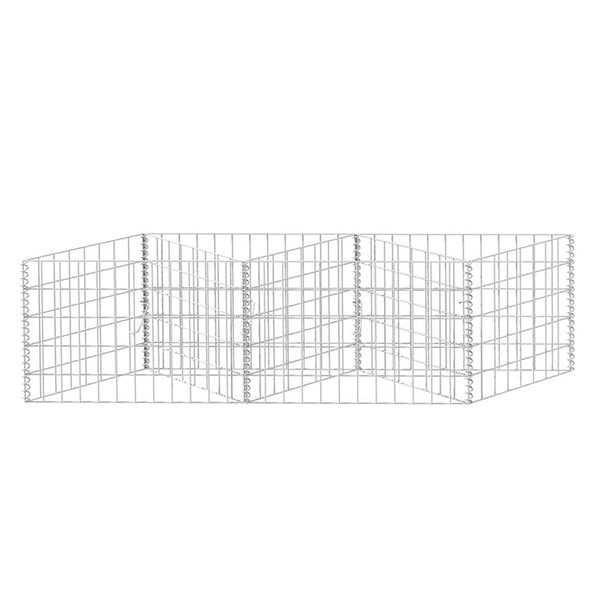 vidaXL Gabion Planter Raised Garden Bed Steel 120×30×50 cm