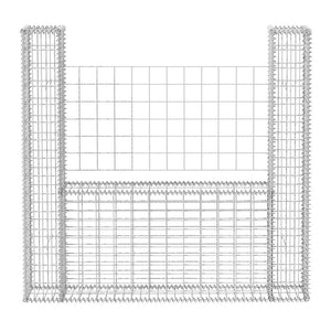 vidaXL Gabion Basket U-Shape Steel 160x20x150 cm