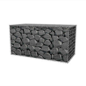 vidaXL Gabion Basket Steel 100×50×50 cm