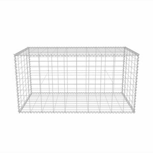 vidaXL Gabion Basket Steel 100×50×50 cm