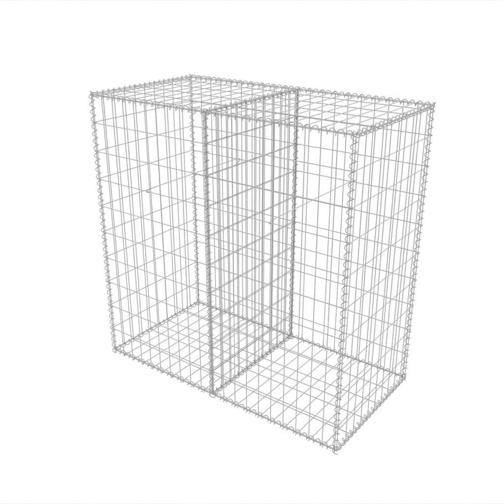 vidaXL Gabion Basket Steel 100x50x100 cm