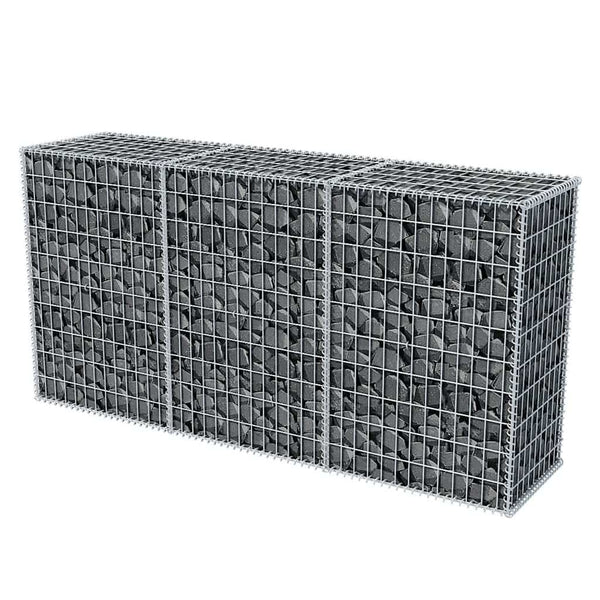 vidaXL Gabion Basket Steel 200×50×100 cm