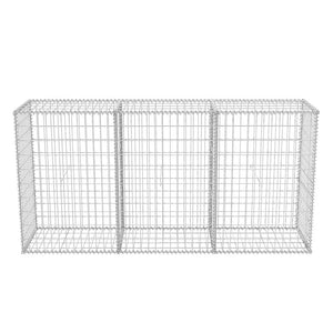 vidaXL Gabion Basket Steel 200×50×100 cm