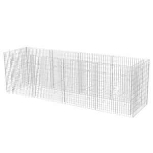 vidaXL Gabion Raised Garden Bed Steel 360x90x100 cm