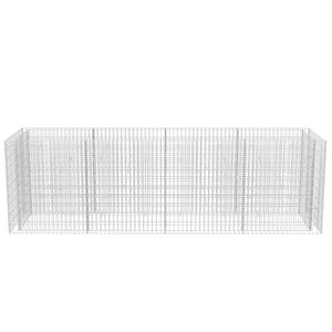vidaXL Gabion Raised Garden Bed Steel 360x90x100 cm