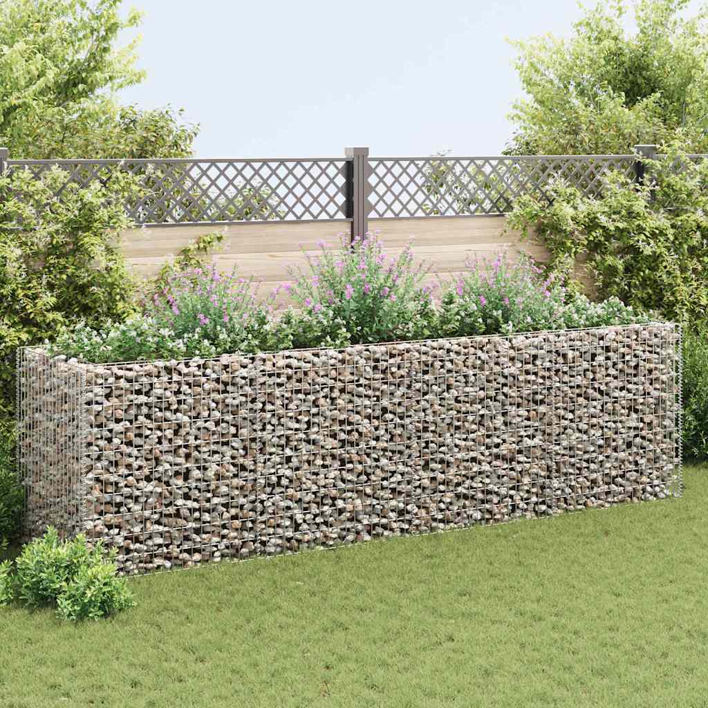 vidaXL Gabion Raised Garden Bed Steel 360x90x100 cm