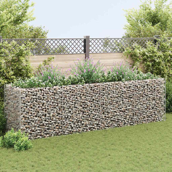 vidaXL Gabion Raised Garden Bed Steel 360x90x100 cm