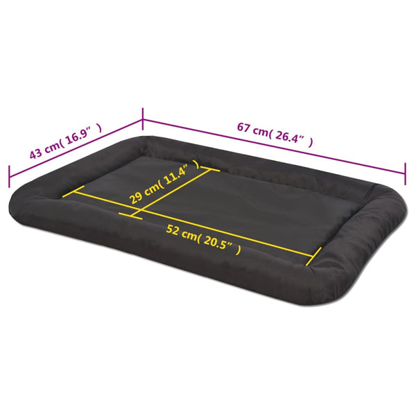 vidaXL Dog Bed Size L Black
