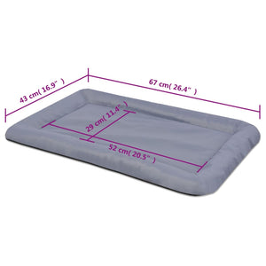 vidaXL Dog Bed Size L Grey
