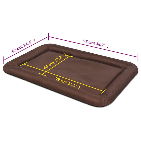 vidaXL Dog Bed Size XXL Brown