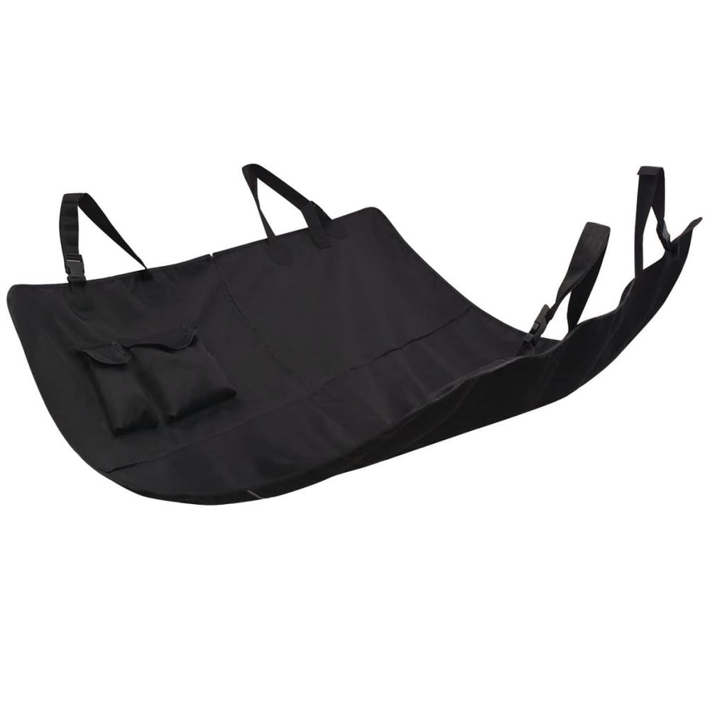vidaXL Pet Back Seat Cover 148x142 cm Black